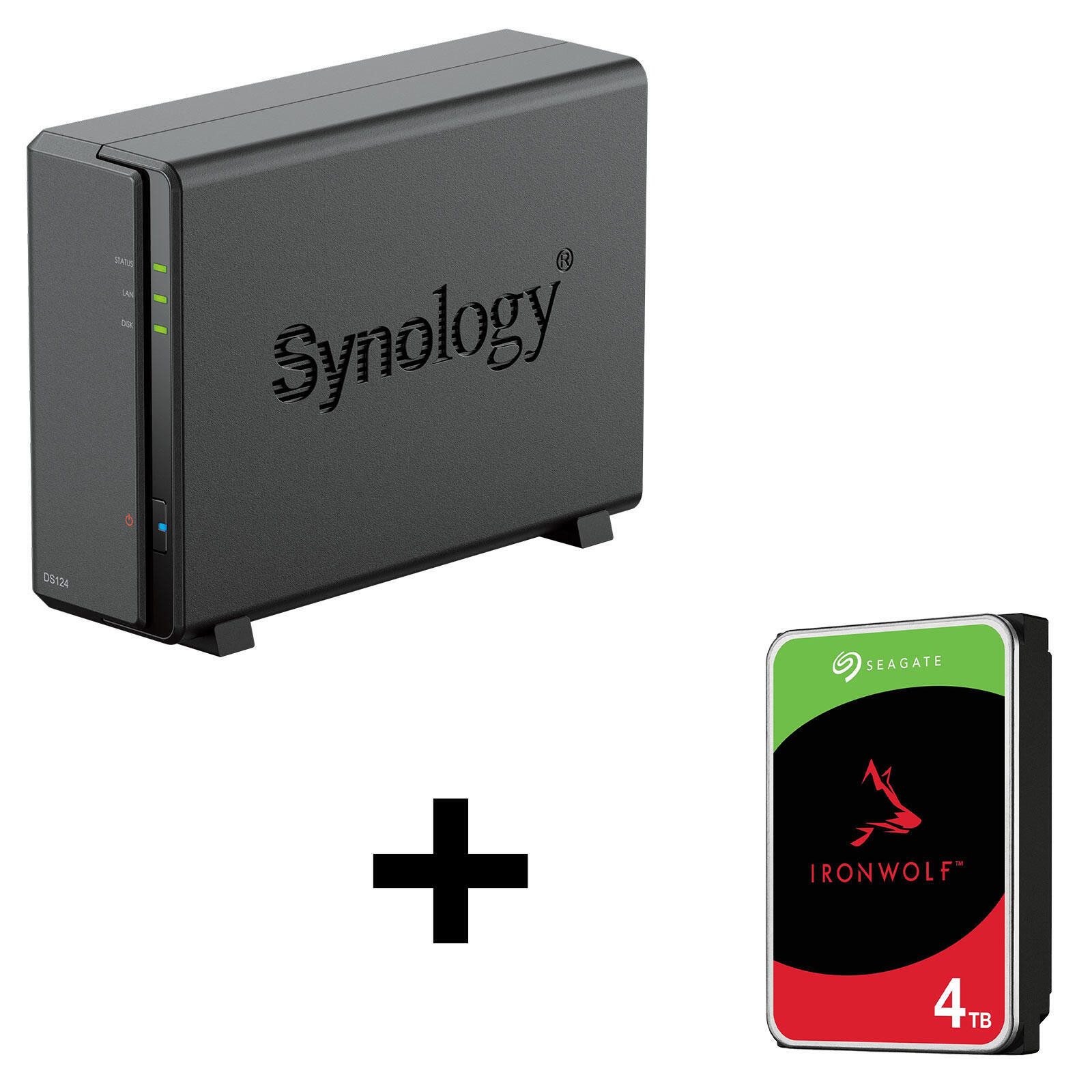 Synology Synology DS124 + Seagate ST4000VN006 HDD-NAS-Festplatte