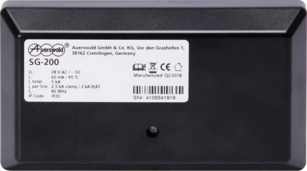 Auerswald Klemmen Auerswald Überspannungsschutzmodul SG-200