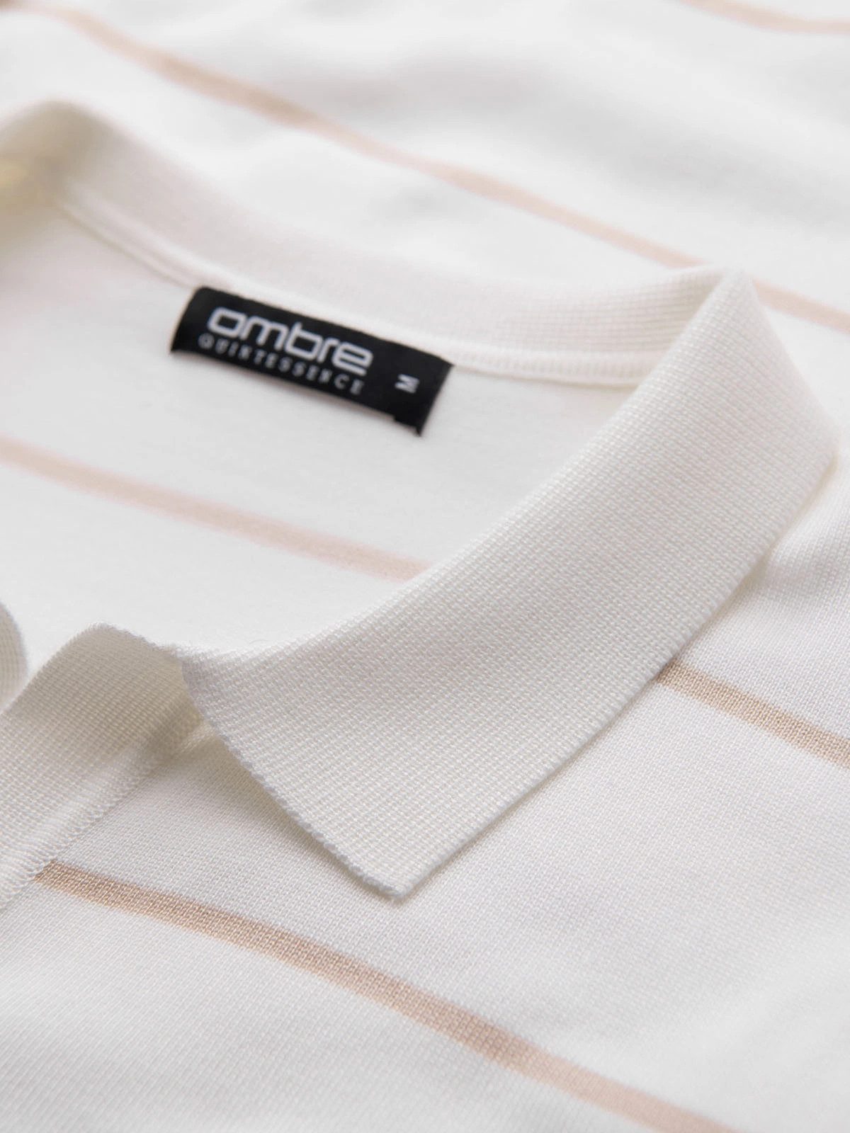 Poloshirt Horizontal gestreiftes Herren-Poloshirt mit Viskose