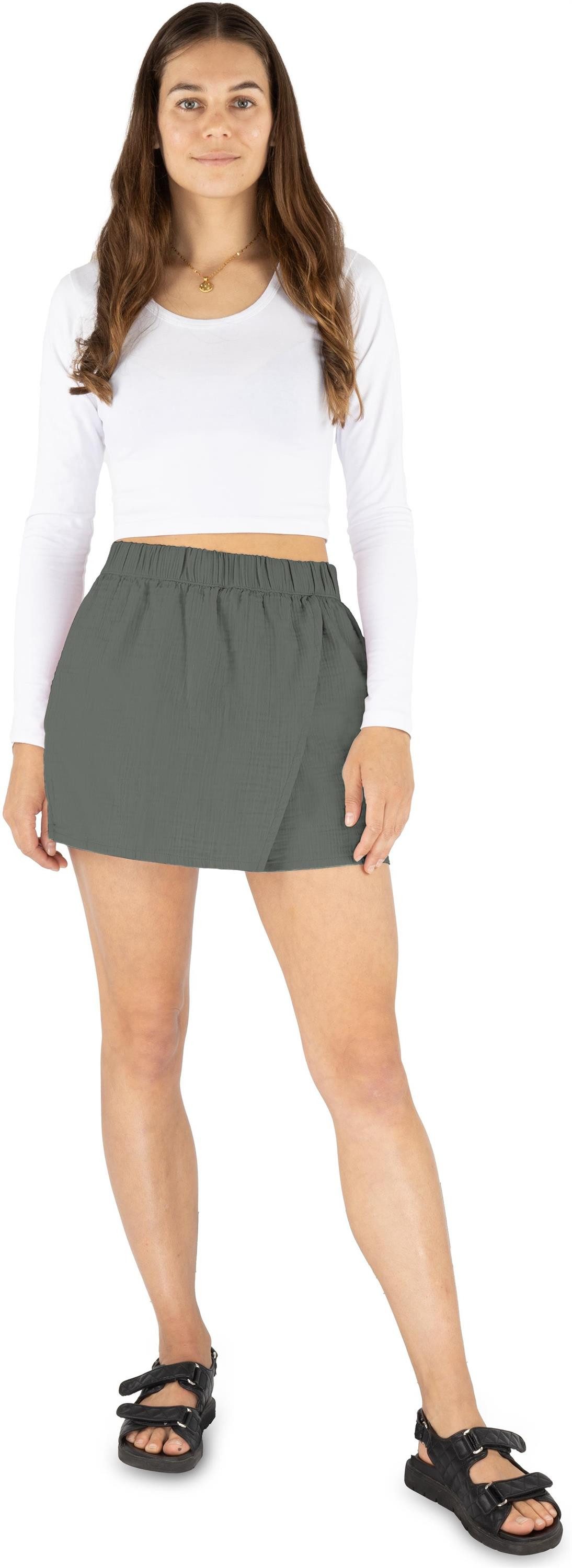 Janice Shorts Musselin Hosenrock Chios Lockere Sommer Shorts für Frauen günstig online kaufen