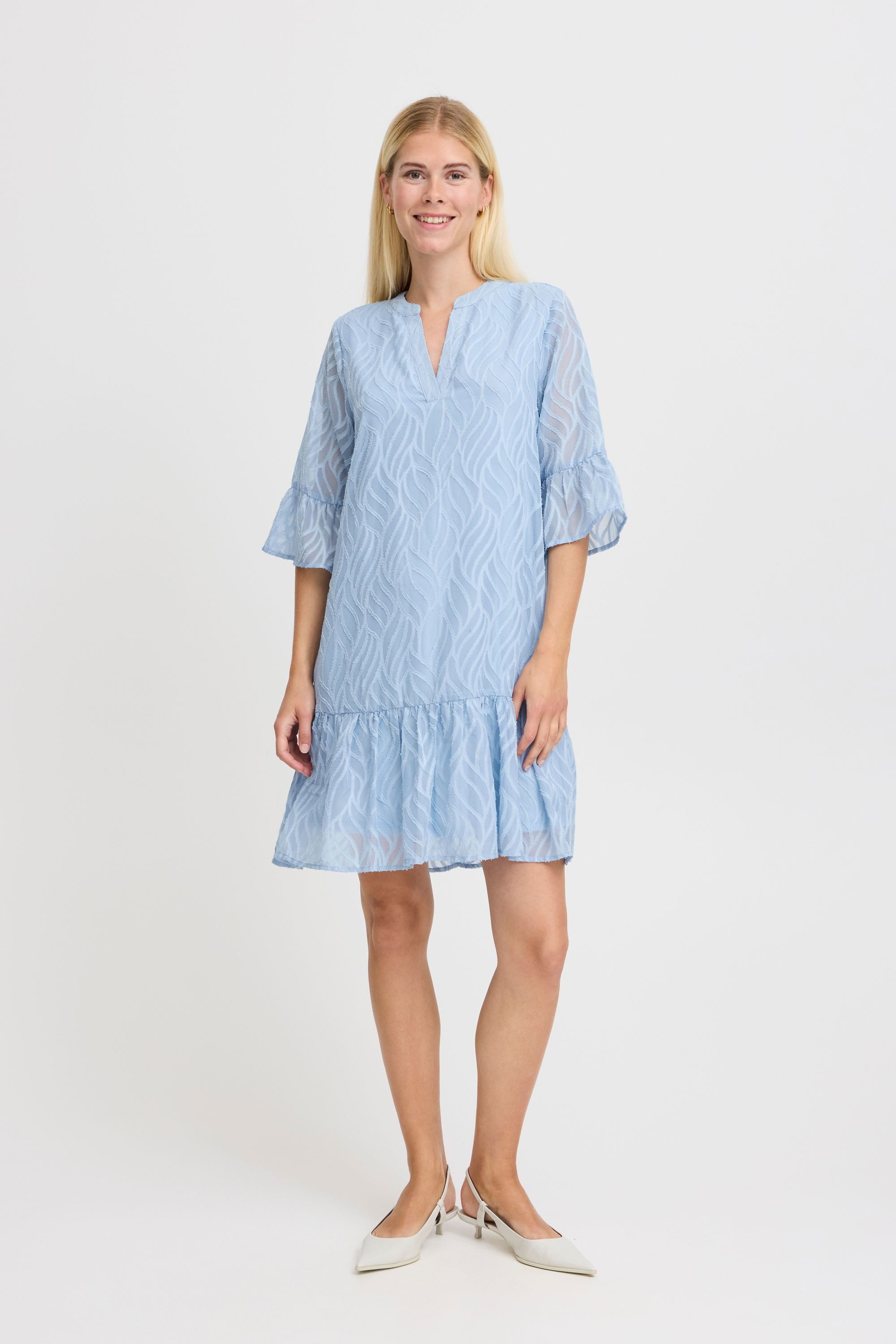 b.young A-Linien-Kleid BYFRIKKE VNECK DRESS - günstig online kaufen