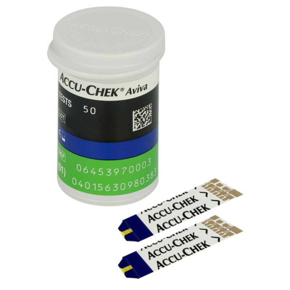 Roche Blutzucker-Teststreifen Accu-Chek Aviva Teststreifen, Spar Set, 1-tlg., Diabetes Teststreifen, Blutzuckerkontrolle, Blutzuckerkontrolle