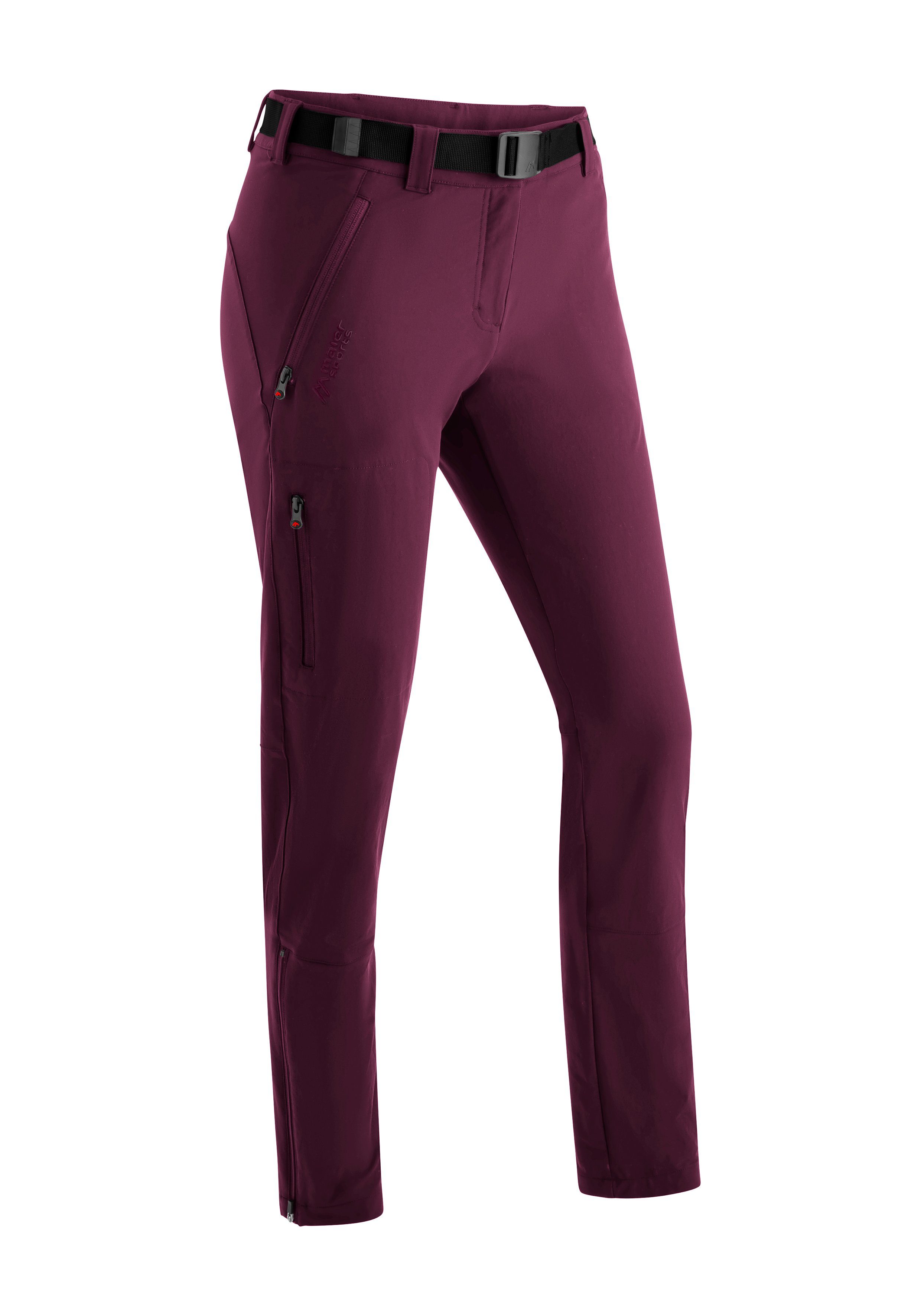 Maier Sports Funktionshose Lana slim Slimfit, Trekkinghose, elastisch, schnelltrocknend magenta