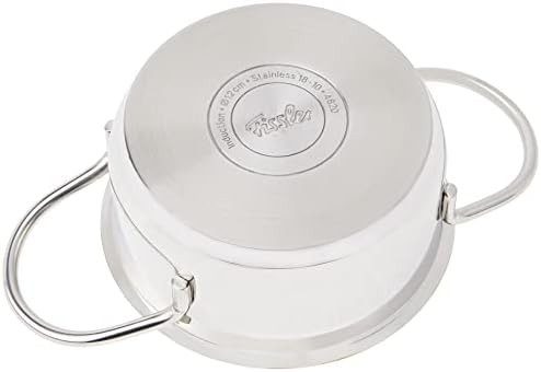 Fissler Kochtopf Häppchen, Edelstahl 18/10 (2-tlg), Induktions-geeignet, inklusive Glasdeckel