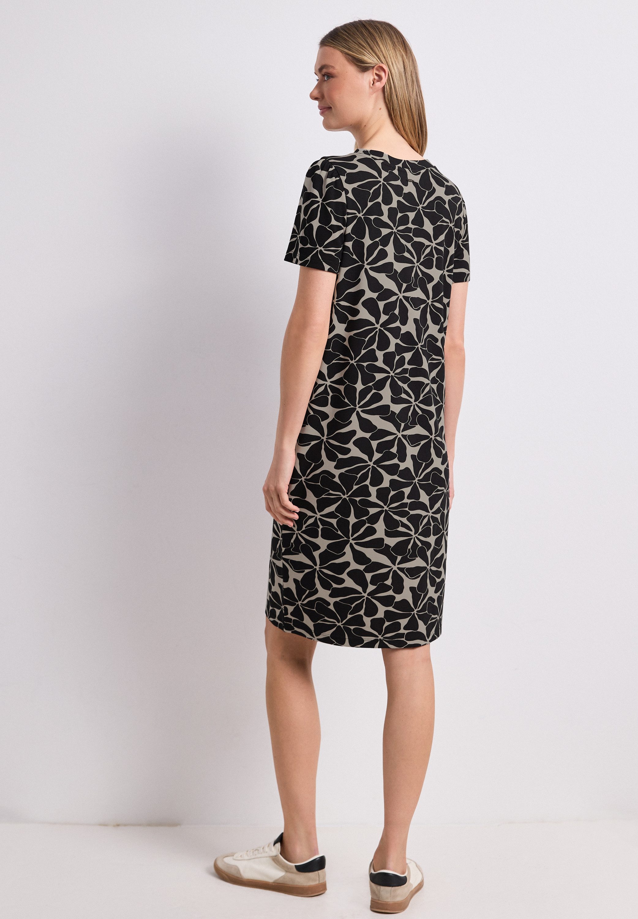 STREET ONE Midikleid mit Rundhalsausschnitt