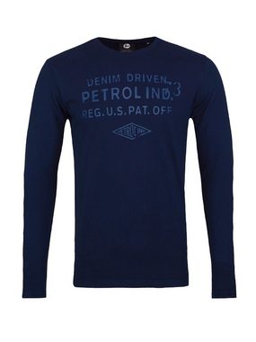 Petrol Industries Longsleeve Shirt Langarmshirt mit Rundhals und Logo-Print (1-tlg)