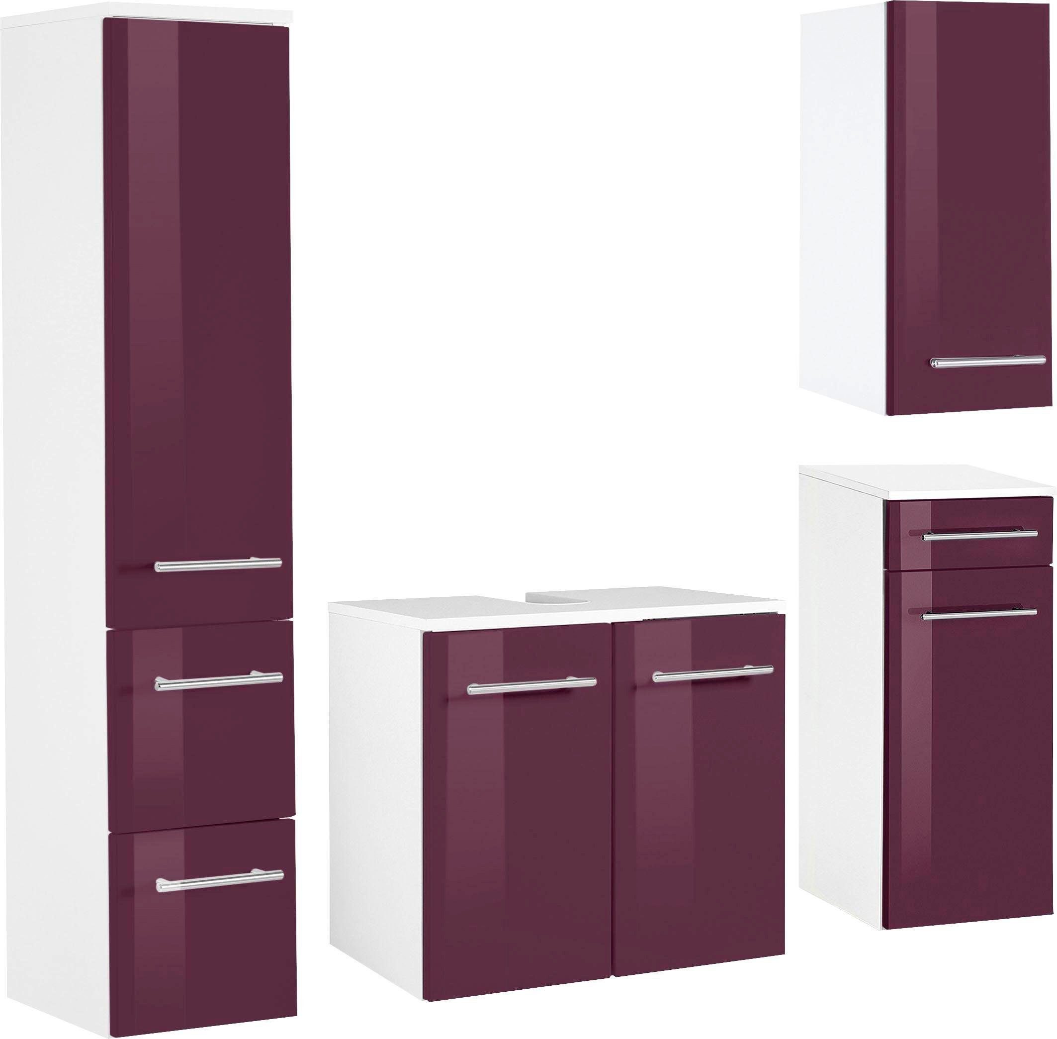 welltime Badmöbel-Set Venedig, (4-St), Waschbeckenunterschrank (Breite günstig online kaufen