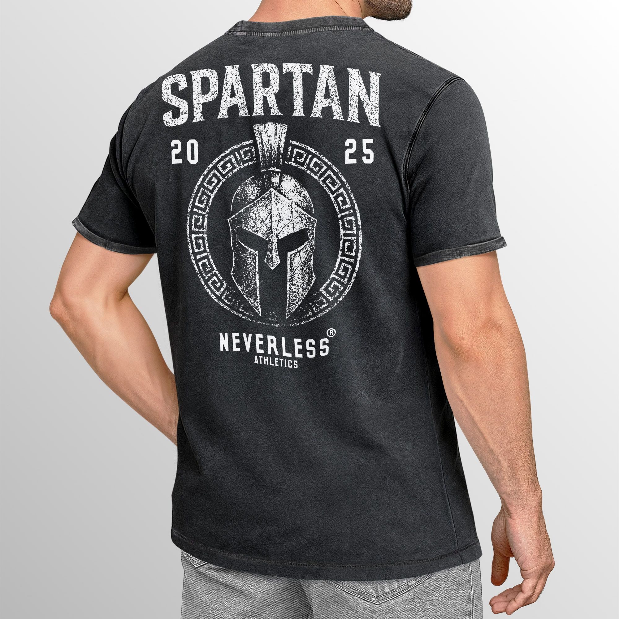 Neverless Print-Shirt Herren Vintage T-Shirt Backprint günstig online kaufen