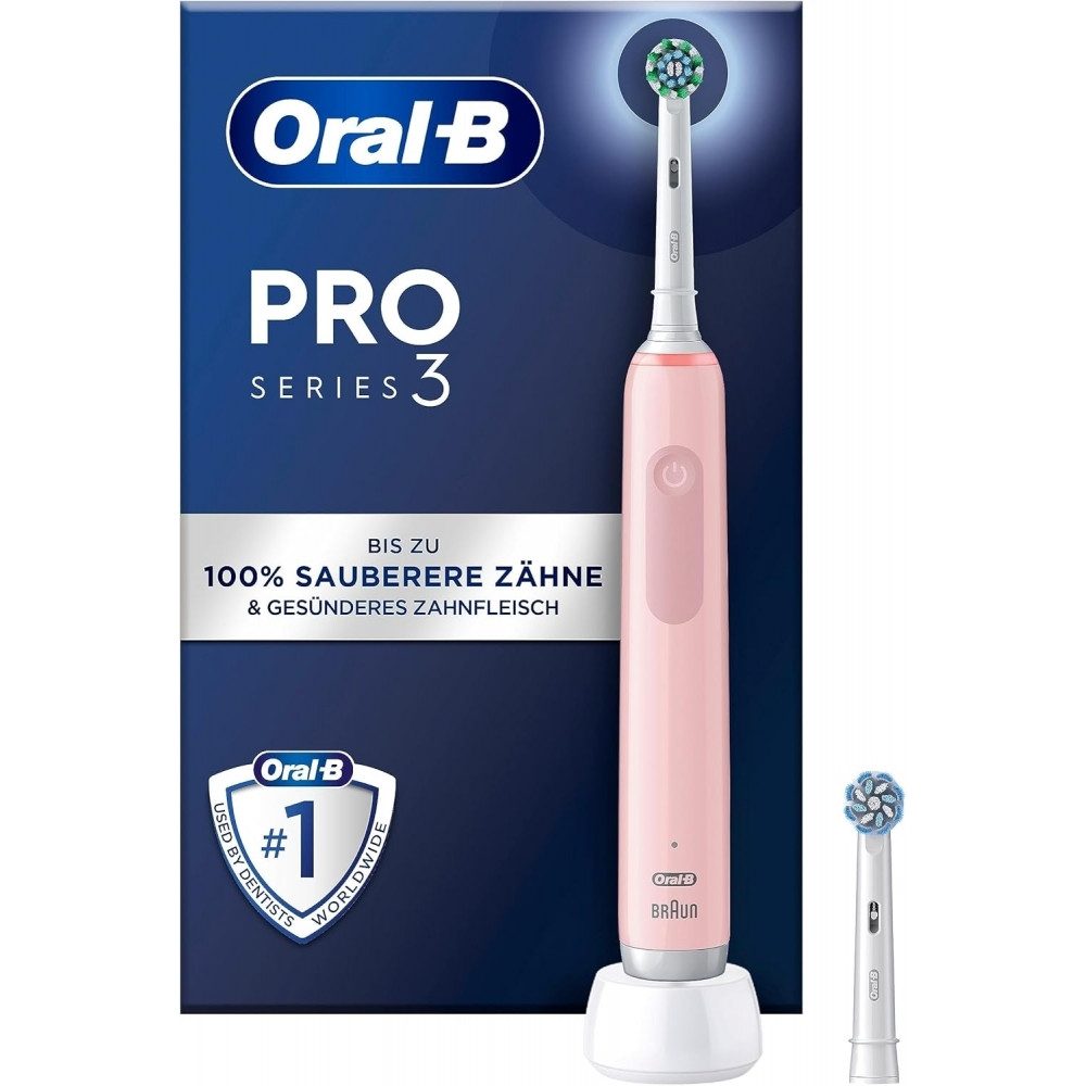 Oral-B Zahnbürste Oral-B Pro 3 3000 Cross Action Pink Zahnbürste