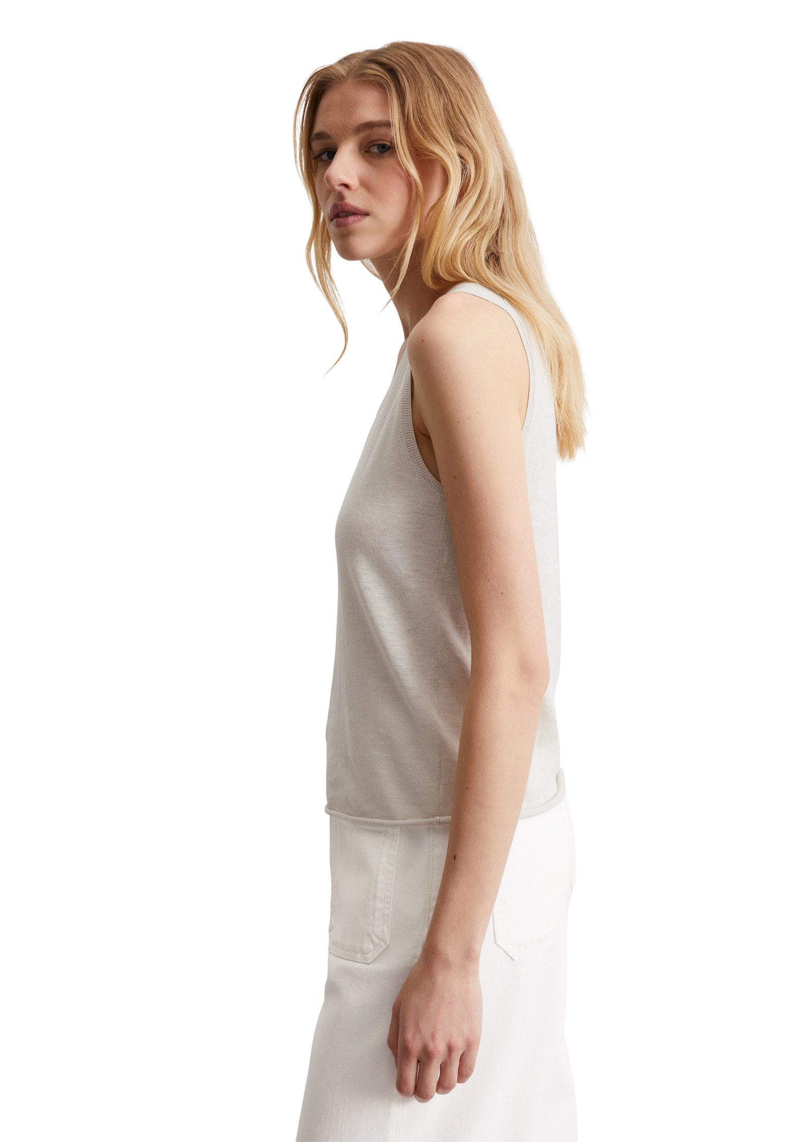 Marc O'Polo Strickpullover aus Organic Cotton-Leinen-Mix günstig online kaufen