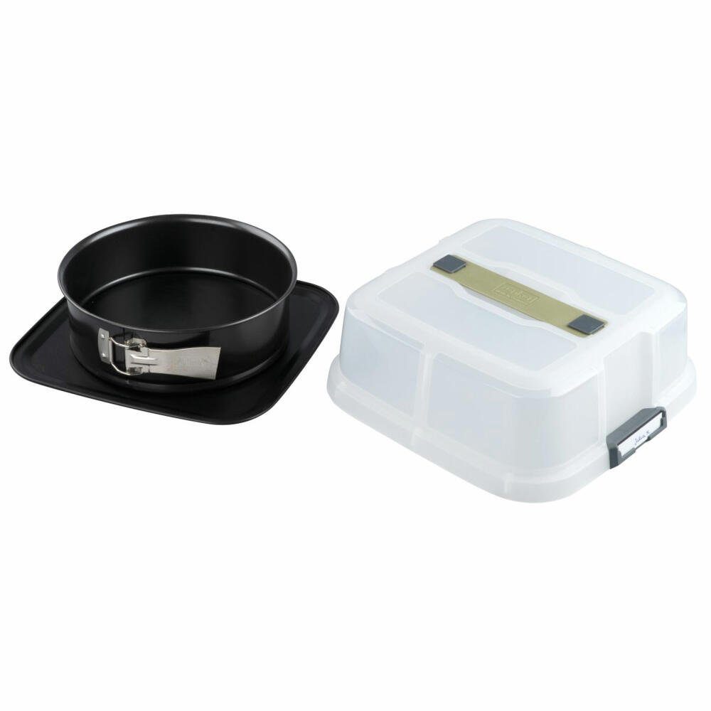 Zenker Springform Bake, Click & Go 24 cm, mit Transporthaube