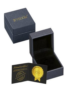 JEVELION Kreuzkette Diamantschliff Kreuz Anhänger 750 Gold - Made in Germany (Goldkreuz, für Damen und Herren), Mit Kette vergoldet- Länge wählbar 36 - 70 cm.