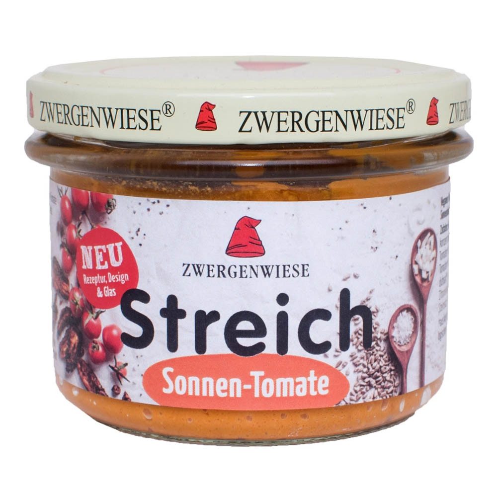 Zwergenwiese Herzhafter Brotaufstrich Streich - Sonnentomate 180g