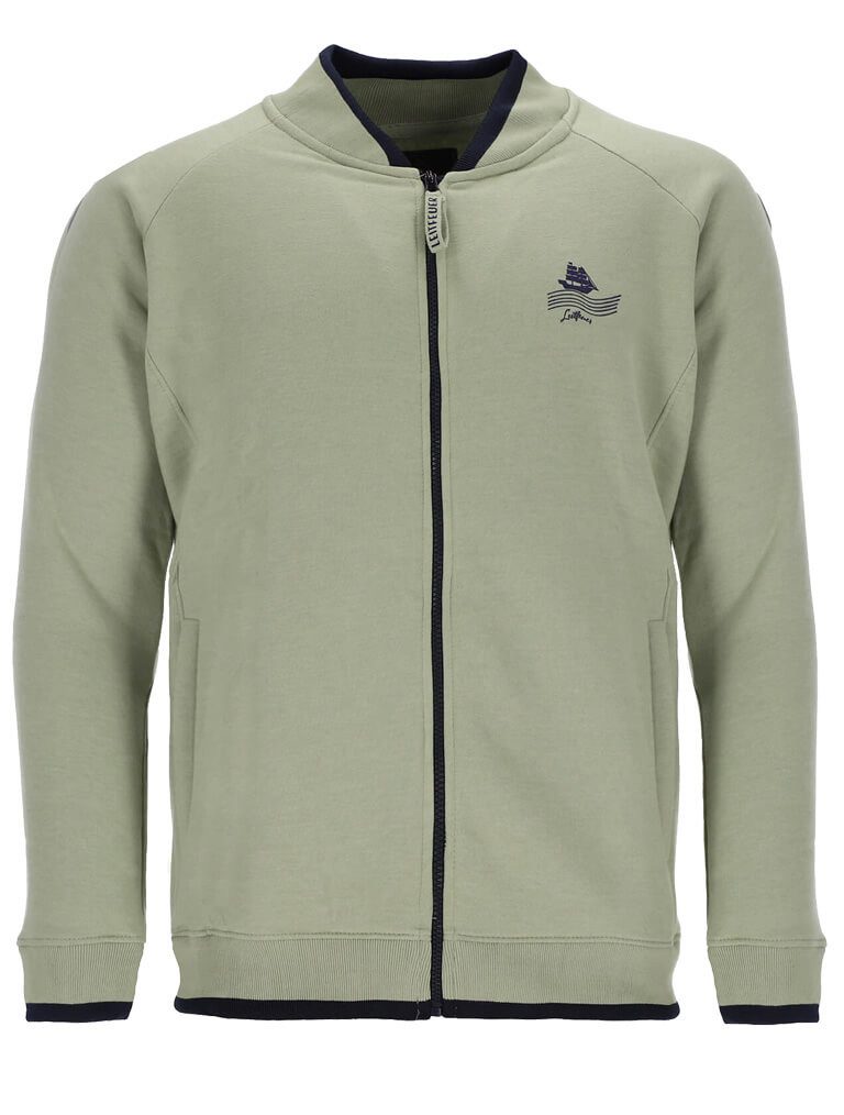 Leitfeuer Sweatjacke Herren Jacke mit Stehkragen günstig online kaufen