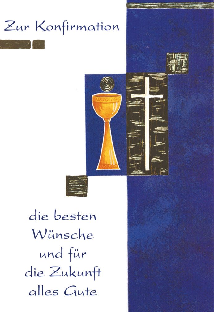 BSB Grußkarten Konfirmation - Glückwunschkarte im Format 11,5 x 17 cm mit