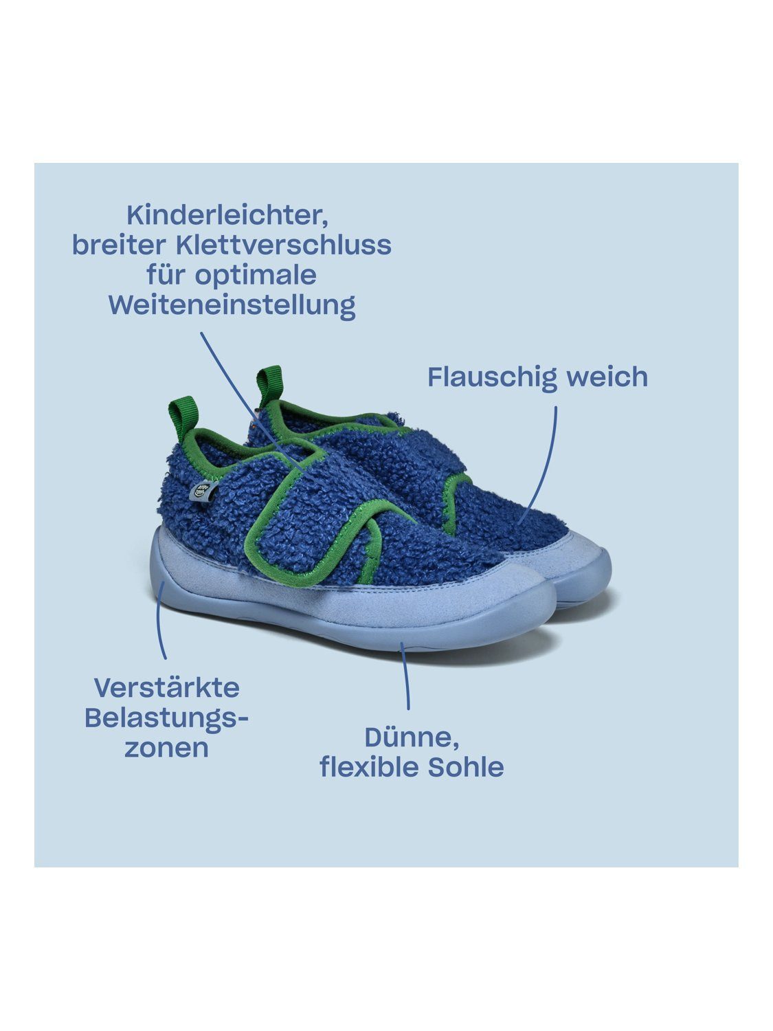 Affenzahn Vegan Fleecy Hausschuh nach Barfußschuhprinzip – Bild 2 von 5