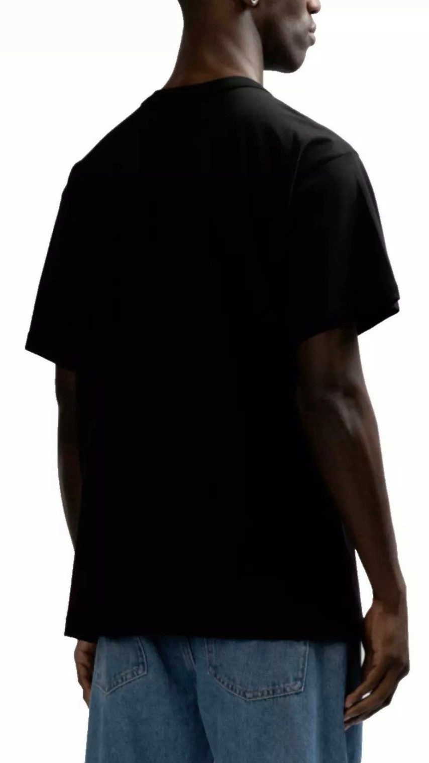 Versace Jeans Couture T-Shirt Herren Vemblem Retro Shirt V-Emblem-Logo, atmungsaktiv, Regulär Passform
