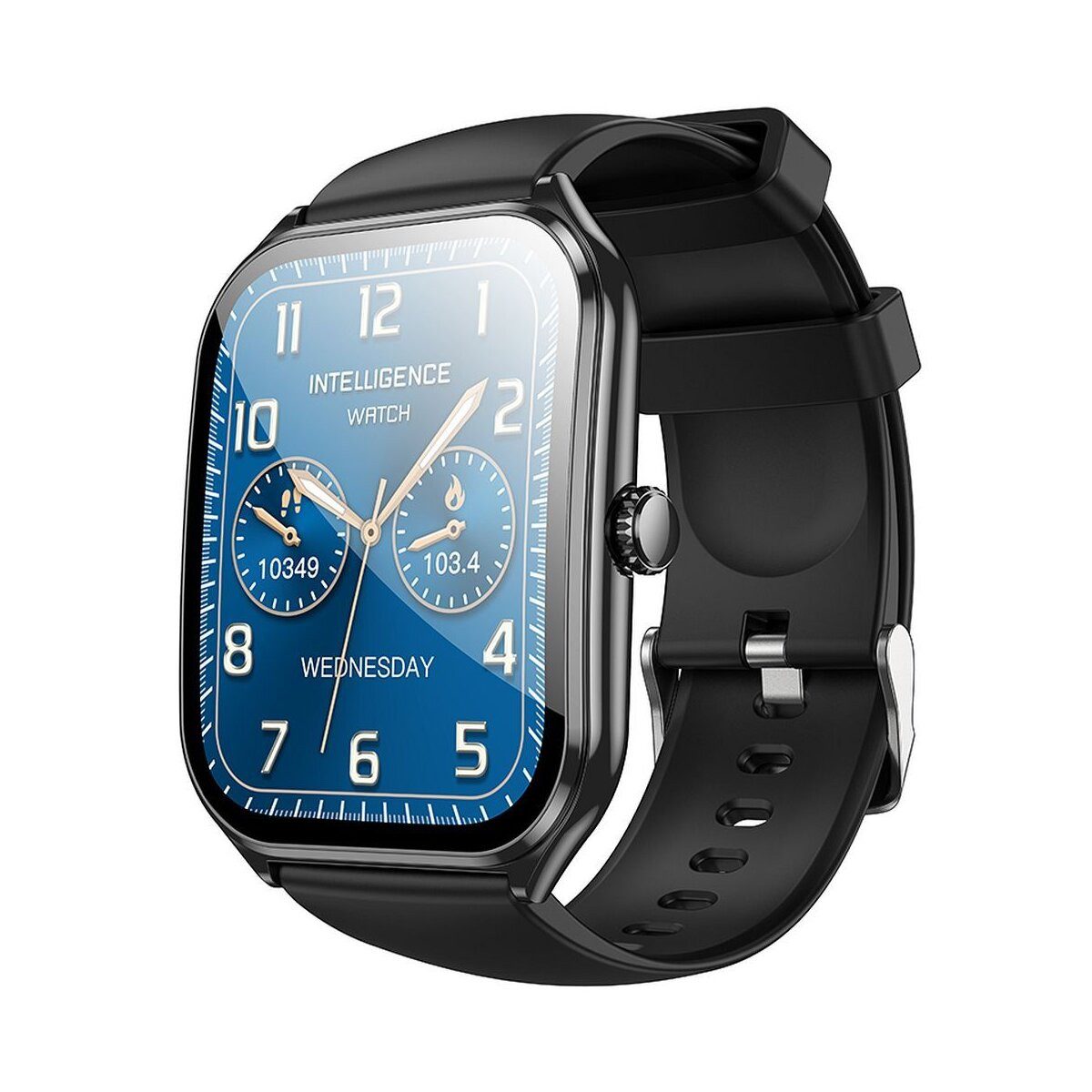 hoco. HOCO Smartwatch Y28 AMOLED Bluetooth Anrufuhr Schwarz Smartwatch, 1-tlg.