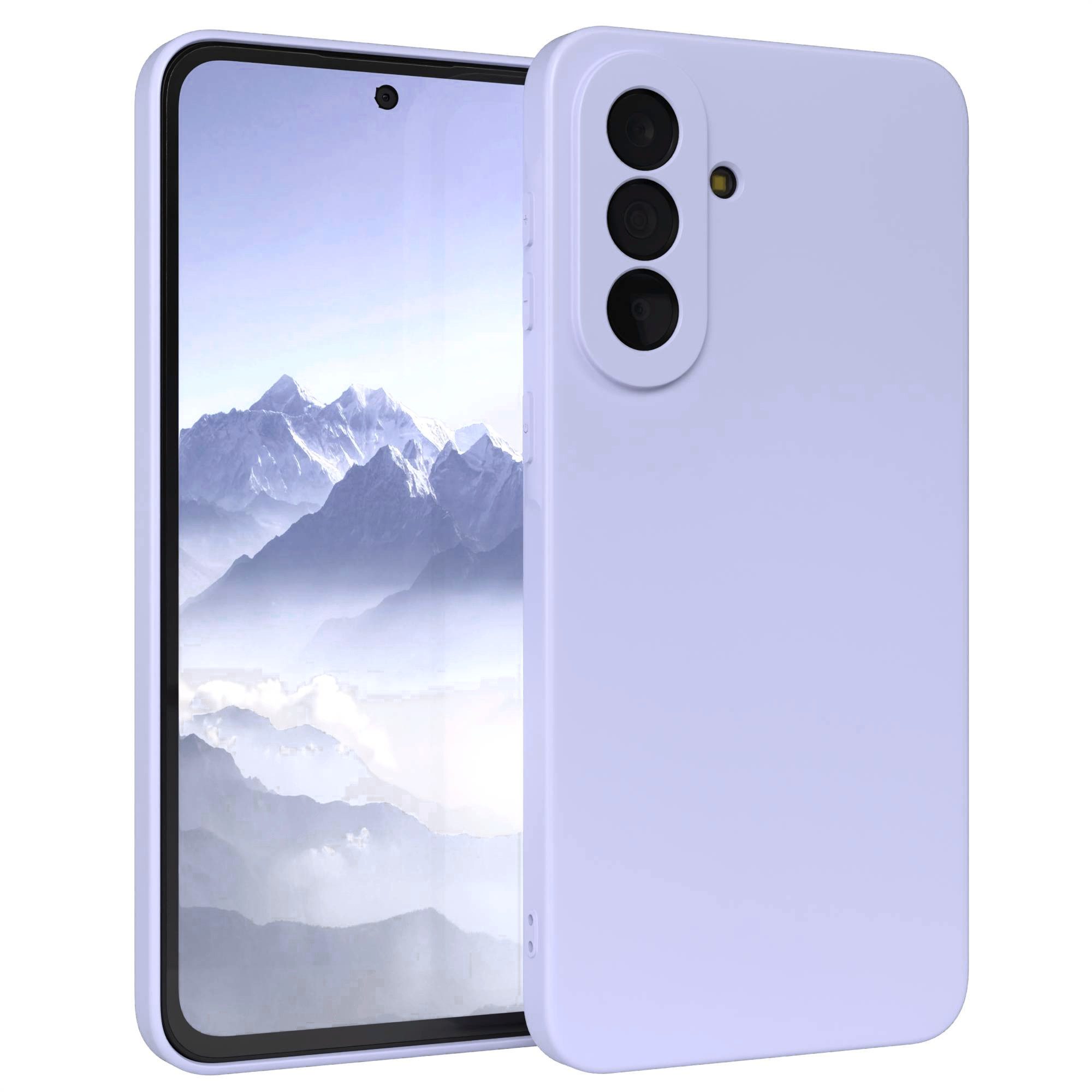 EAZY CASE Handyhülle TPU Hülle für Samsung Galaxy A37 6,7 Zoll, Silikonhülle stoßfest Smart Slimcover Case Dünn Blau Lila