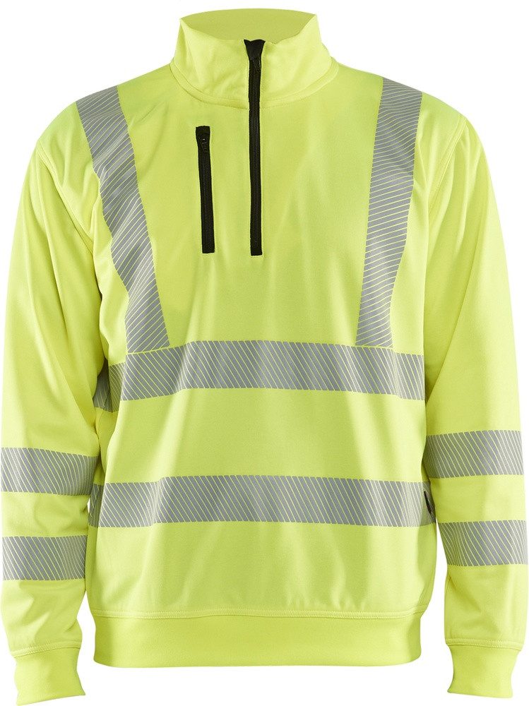 Blåkläder Warnschutz-Shirt High Vis Sweatshirt Half-Zip