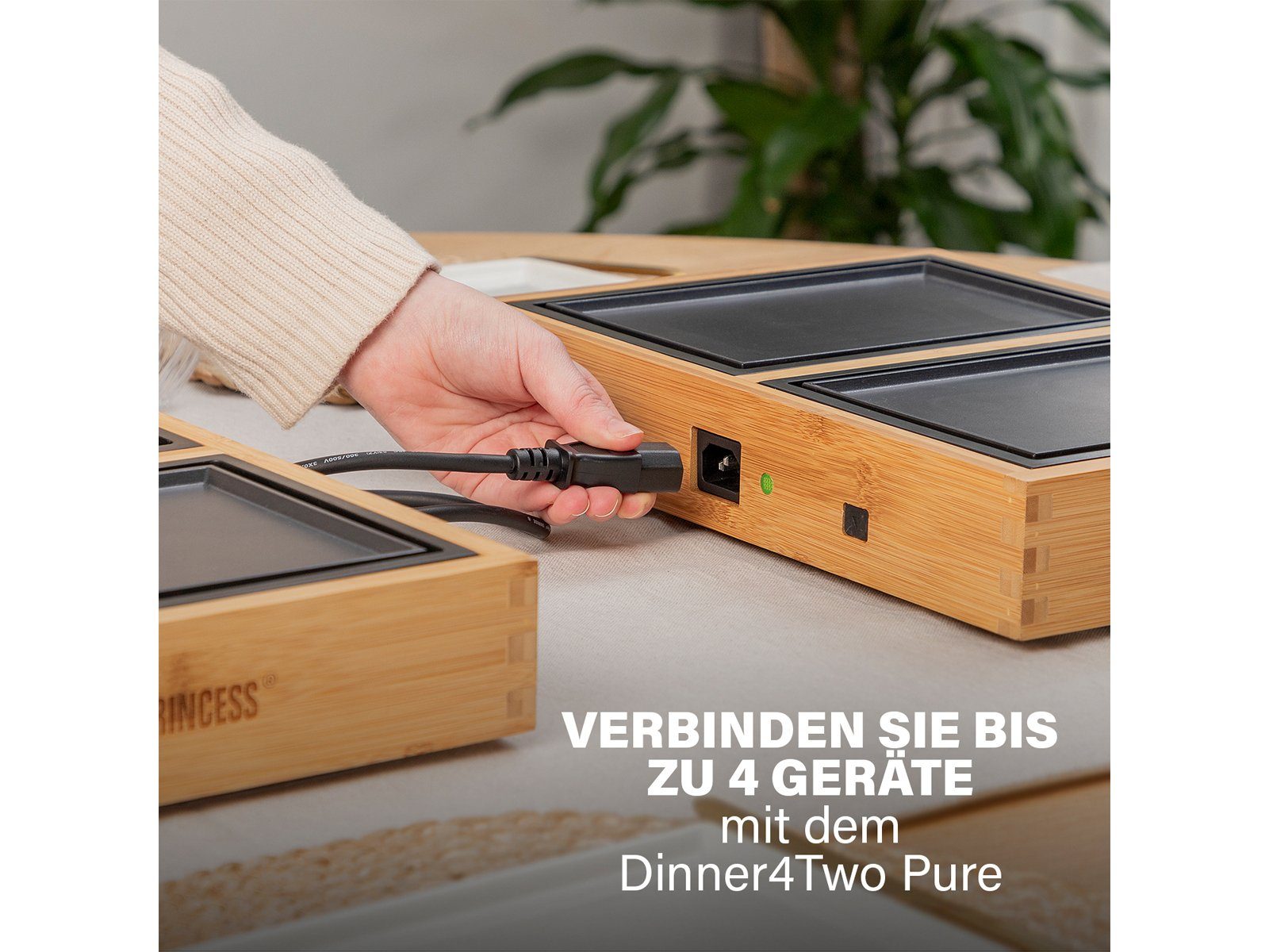 PRINCESS Teppanyakigrill, 420 W, Elektro Tischgrill fettarm grillen 2-6 Personen low fat Grillplatte