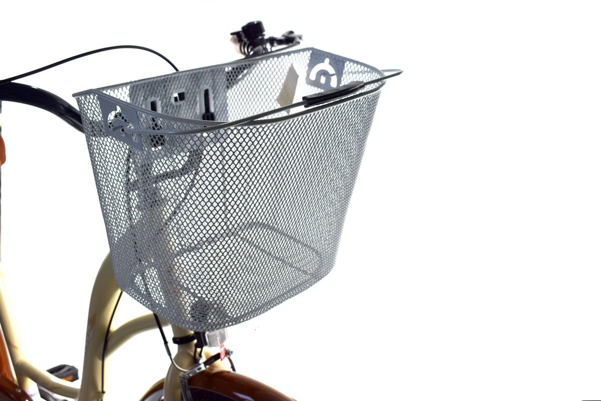 T&Y Trade City Bike 26 inch Kids Girls Women City Bicycle Bike NEXUS Reflex Beige, 3-speed Shimano, hub gears, coaster brake, luggage rack, lights, 3 Nexus gears, kickstand, basket