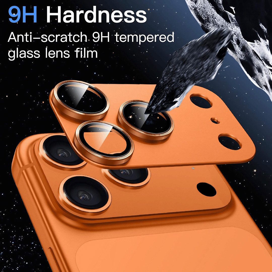 SmartUP Kameraschutzglas für Apple iPhone 17 Pro Titan Metall Kamera Schutzglas Panzerfolie 3D für iPhone 17 Pro, Titan Kameraglas – Bild 4 von 5