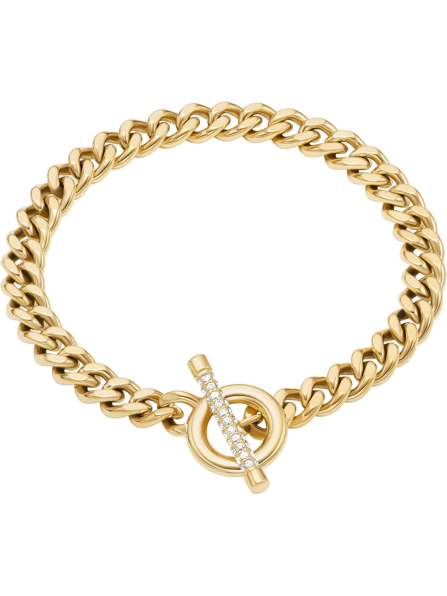 Fossil Armband Fossil Damen-Armband Edelstahl Glasstein, CARLIE T-BAR