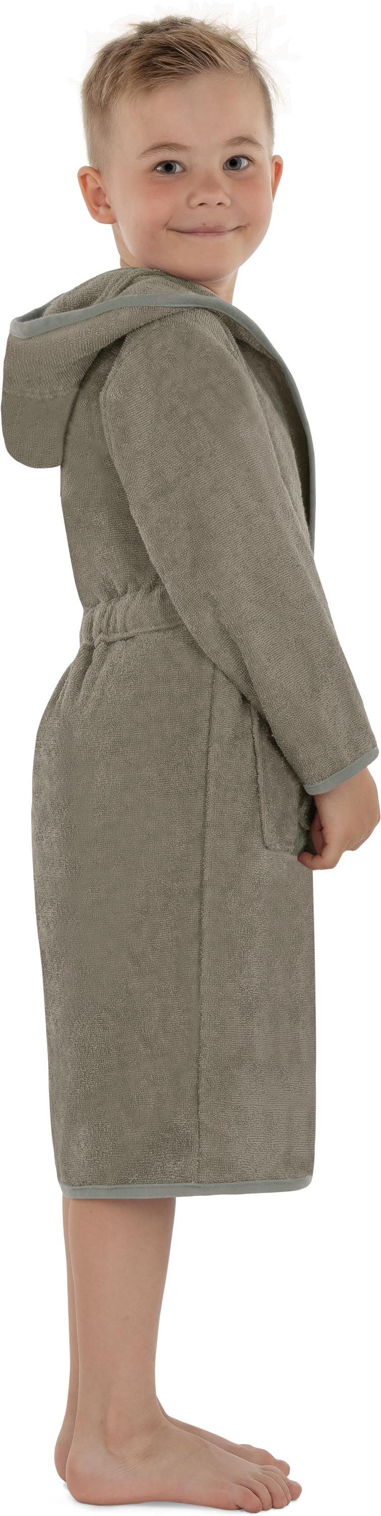 normani Kinderbademantel Kinder Bademantel aus Bio-Baumwolle Ljubljana, Bio-Baumwolle, Kapuze, Bindegürtel, Kinderbademantel aus weichem und schadtsofffreiem Ma – Bild 5 von 5