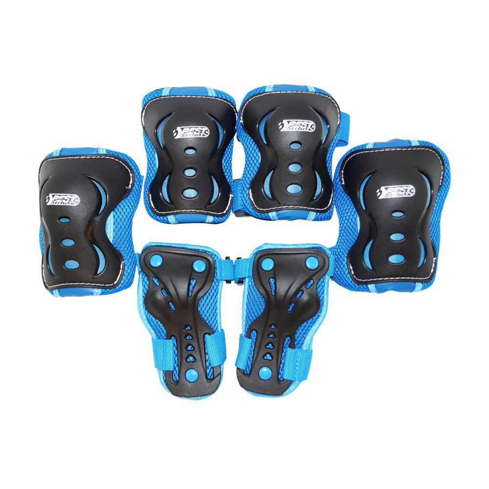 Best Sporting Ellenbogenschutz Schützer Set Boys bis 50 kg blau/schwarz Размер M 7 Teile
