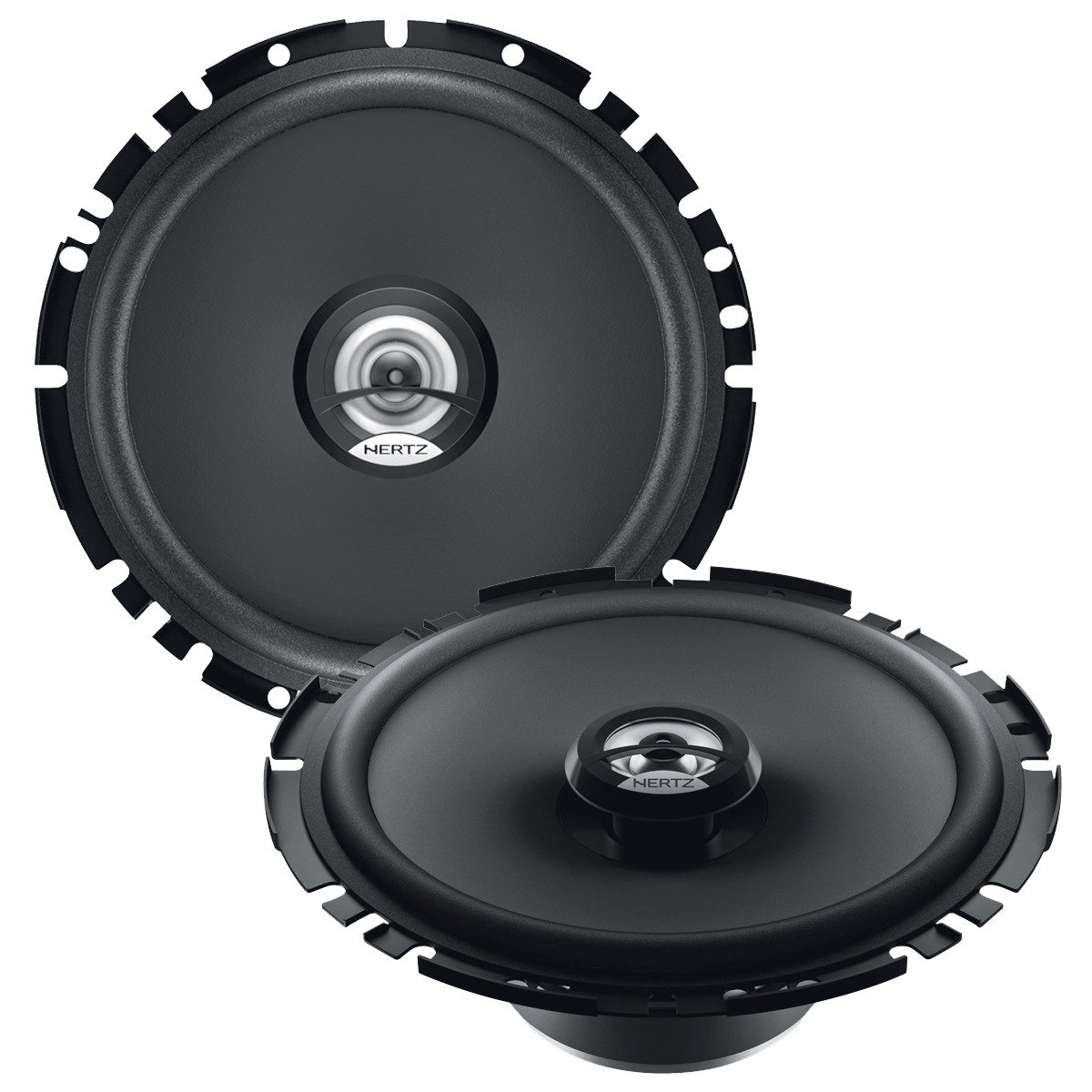 Hertz DCX 170.3 170 mm 2-Wege Koax Lautsprecher flach Auto-Lautsprecher (50 W)