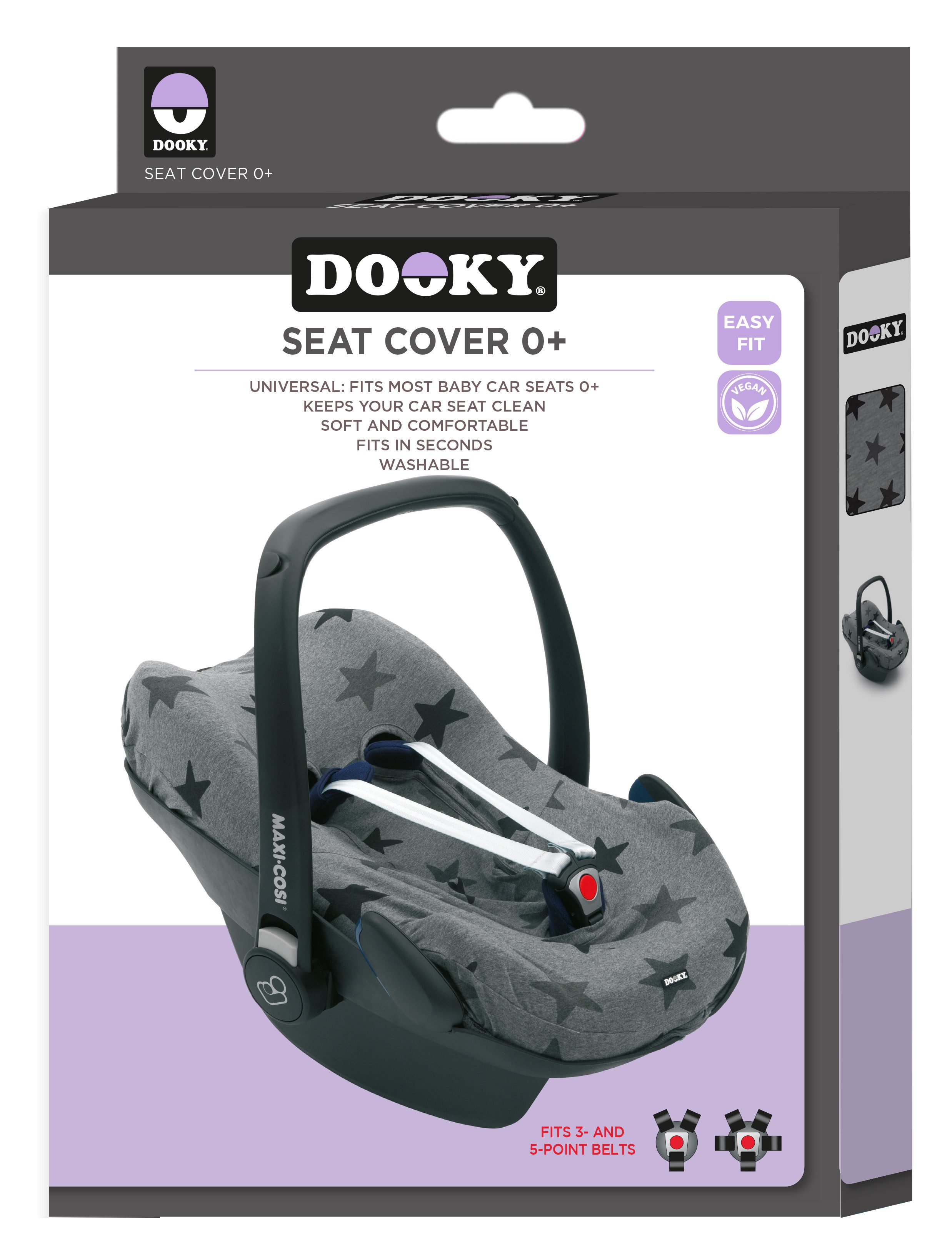 Dooky Kindersitzbezug Sitzbezug für Babyschalen 0+, Kindersitzbezug, Dooky, Babyschale, Baumwolle