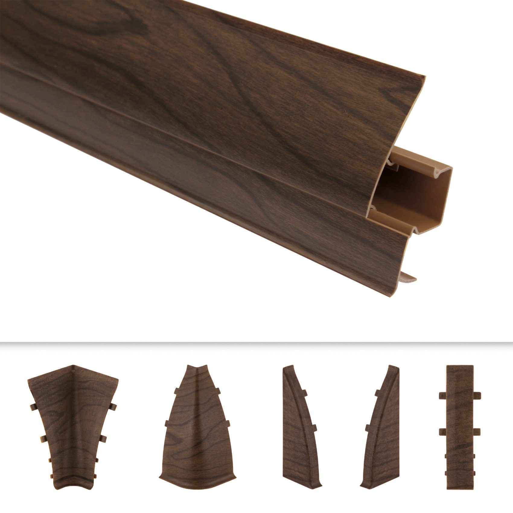 Lemal Sockelleiste, PVC Fußleisten 70x50mm mit Kabelkanal - (Innenecke) Lam günstig online kaufen