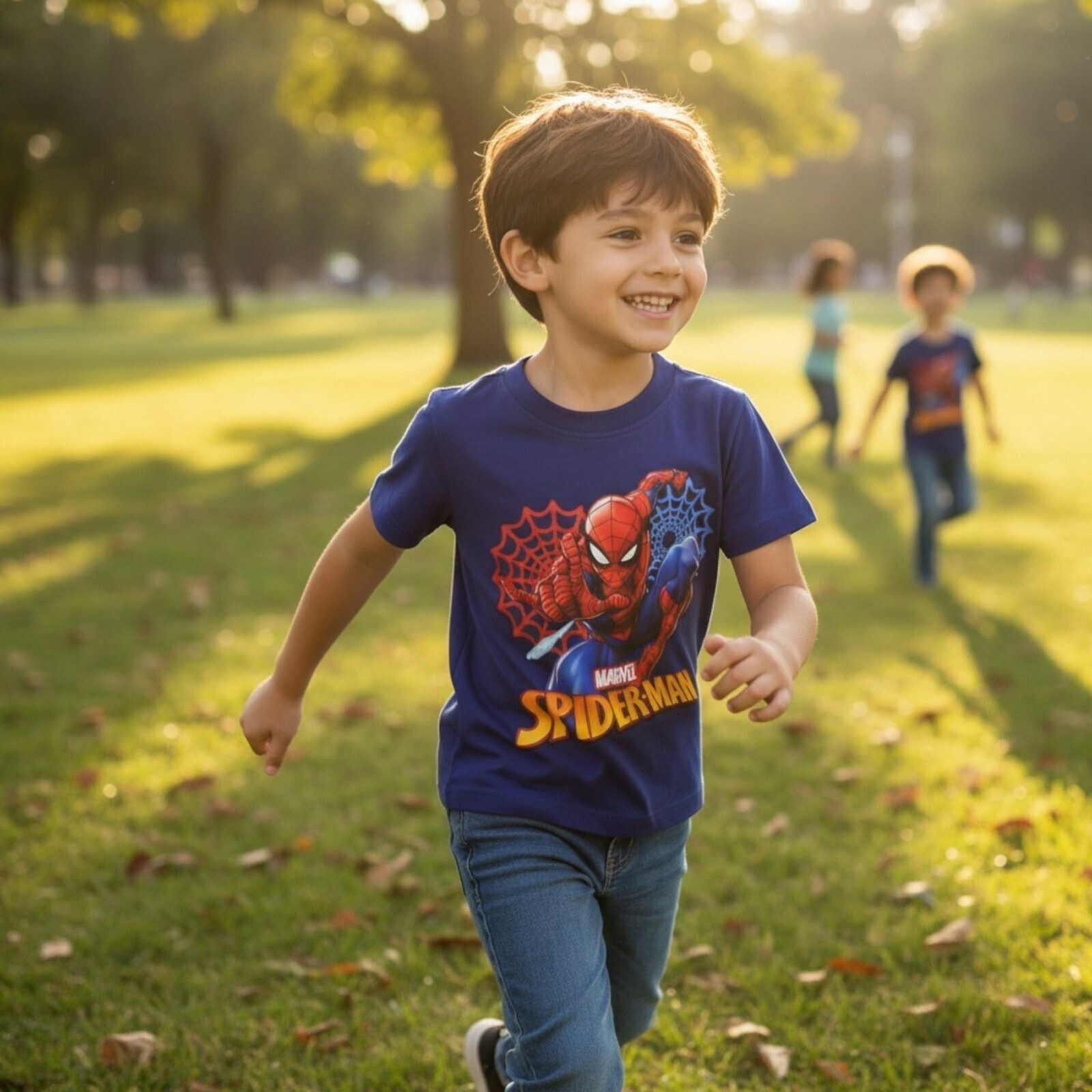 MARVEL Print-Shirt Marvel Spiderman Kinder Jungen T-Shirt Kurzarm Shirt (1-tlg) Gr. 98 bis 128 - 100% Baumwolle