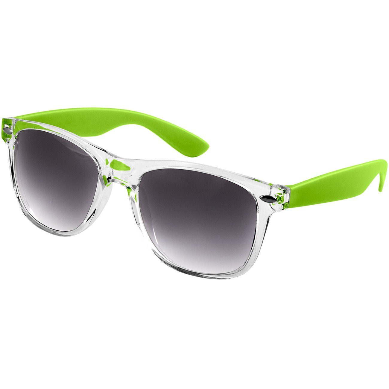 schwarz Sonnenbrille Damen getönt hellgrün Caspar / SG017 RETRO Designbrille