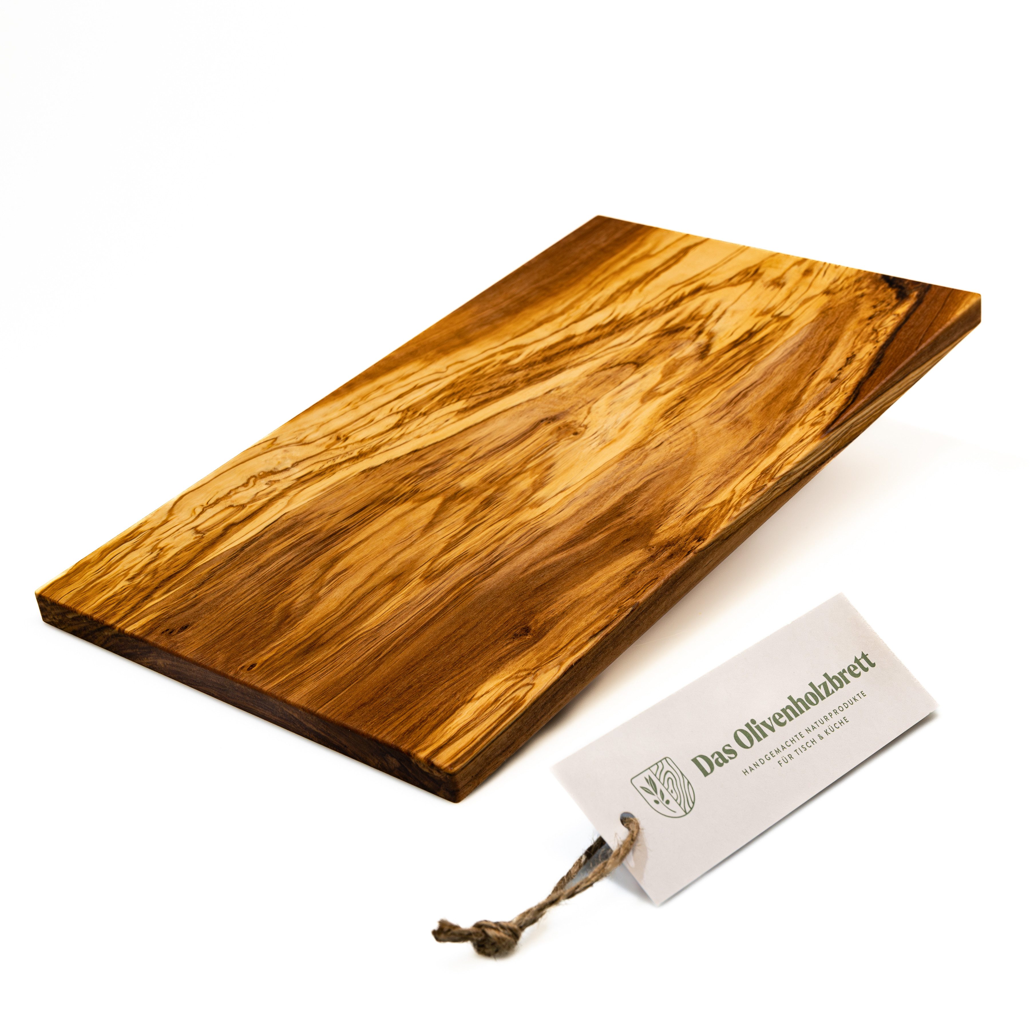 dasOlivenholzbrett Frühstücksbrett Frühstücksbrett aus Olivenholz, rechteckig, Olivenholz, (1-St)