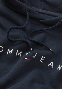 Tommy Jeans Kapuzensweatshirt TJM REG LINEAR LOGO HOODIE EXT mit Kordel