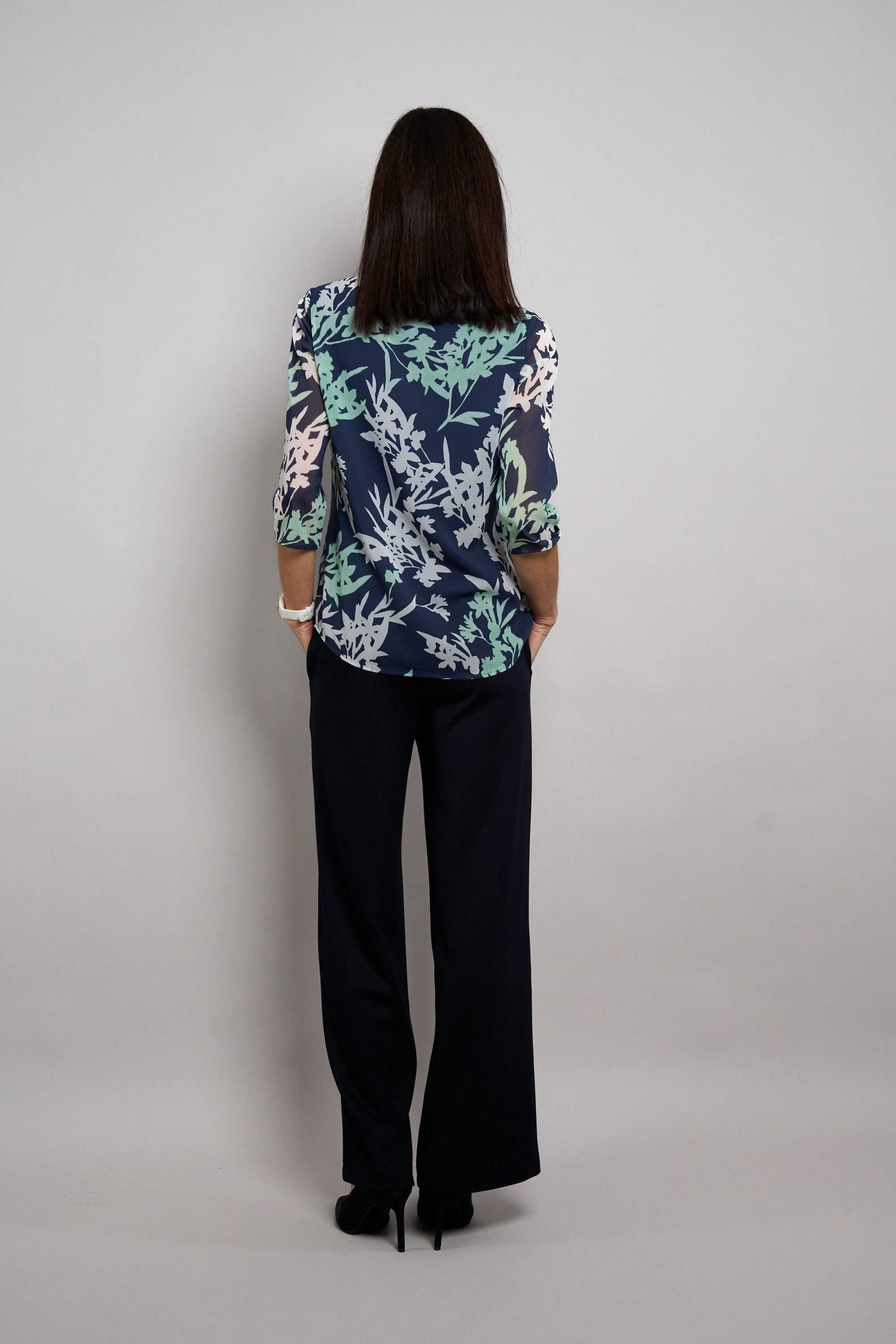 Seidel Moden Druckbluse mit floralem Muster - MADE IN GERMANY