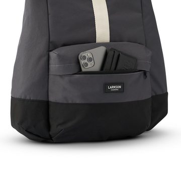 LARKSON Cityrucksack ALVA, Rolltop Damen Herren, Laptop Fach, Wasserabweisend