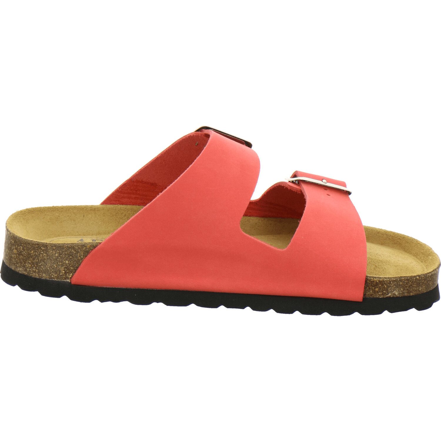AFS-Schuhe 210034 Zweischnaller Pantolette für Damen mit Fußbett, bequeme Sandalen aus Leder