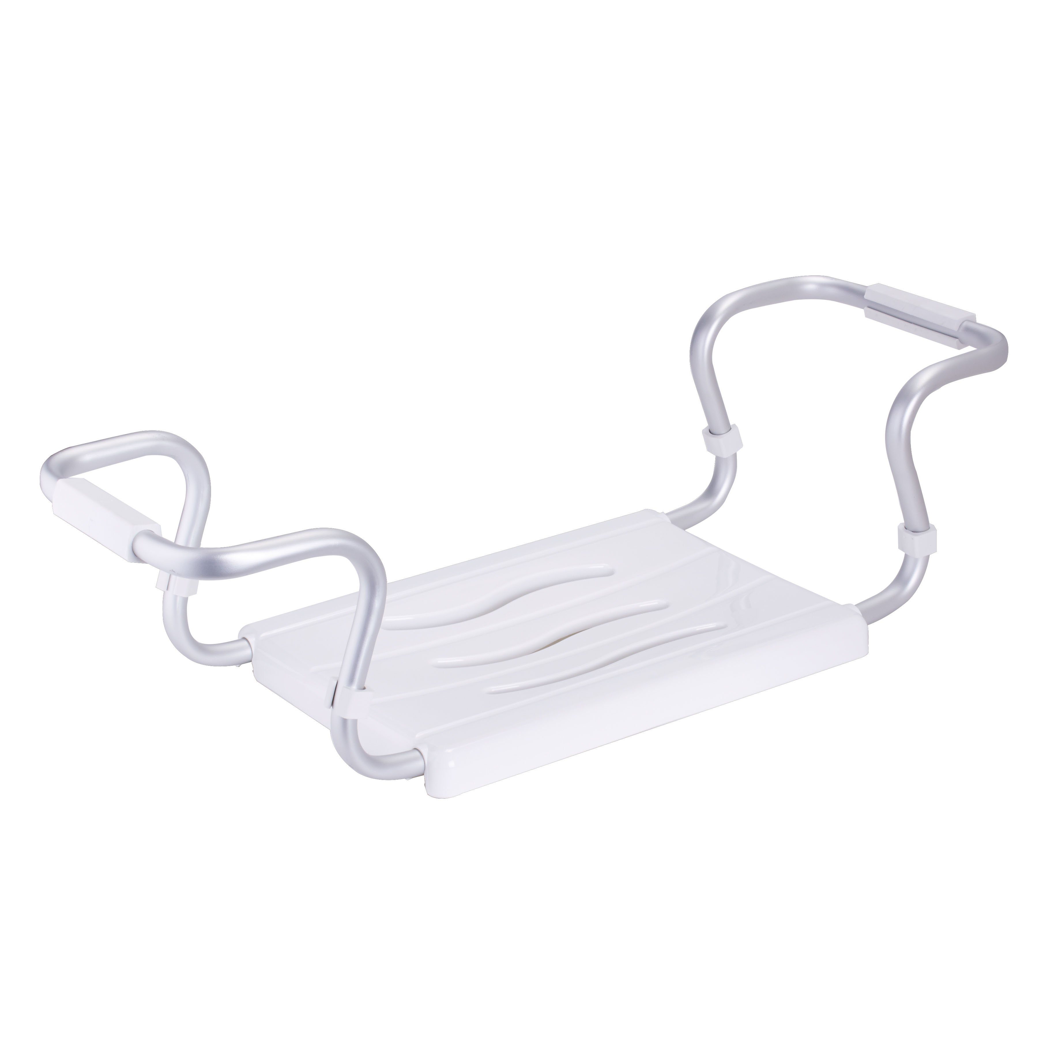 MSV Badewanneneinhängesitz Badewannensitz ausziehbar 50-70 cm, belastbar bis 150 kg, Zum einfachen Einhängen, passend für alle Standard-Badewannen durch anpassbare Breite, Sitzfläche ca. 36 x 26 cm