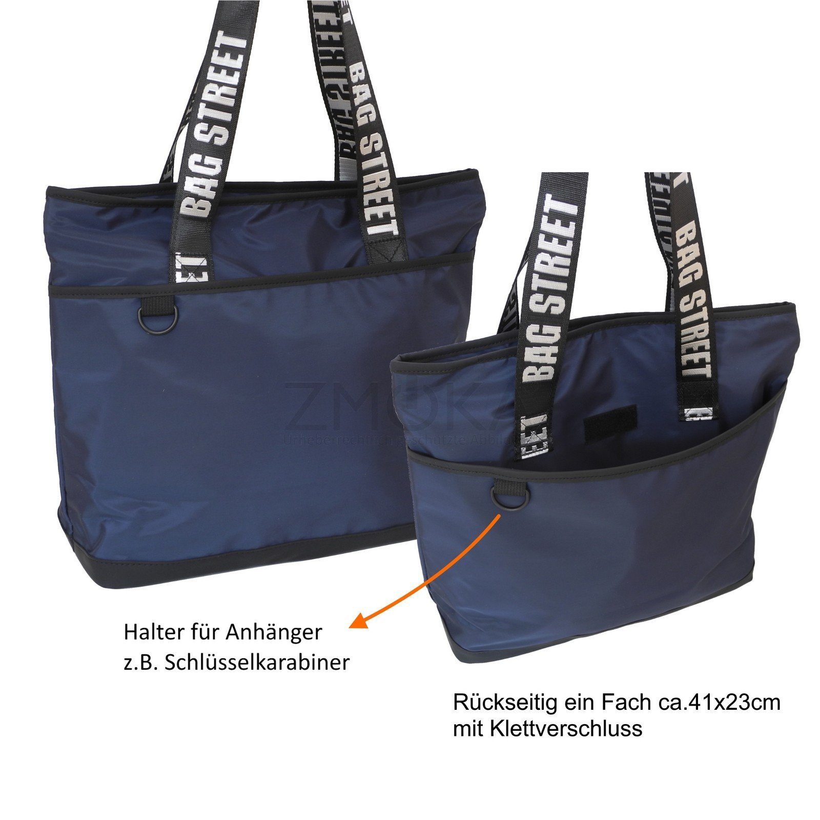Navy Street leichter Bag Handtasche Schultertasche - Shopper Auswahl STREET Damen BAG Handtasche