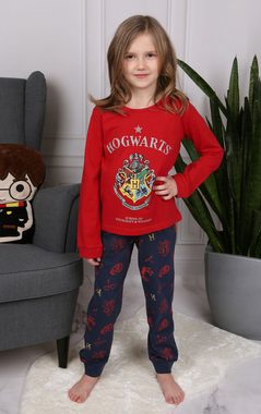 Sarcia.eu Pyjama Harry Potter Mädchenpyjama mit langer Hose, langen Ärmeln 6 Jahre