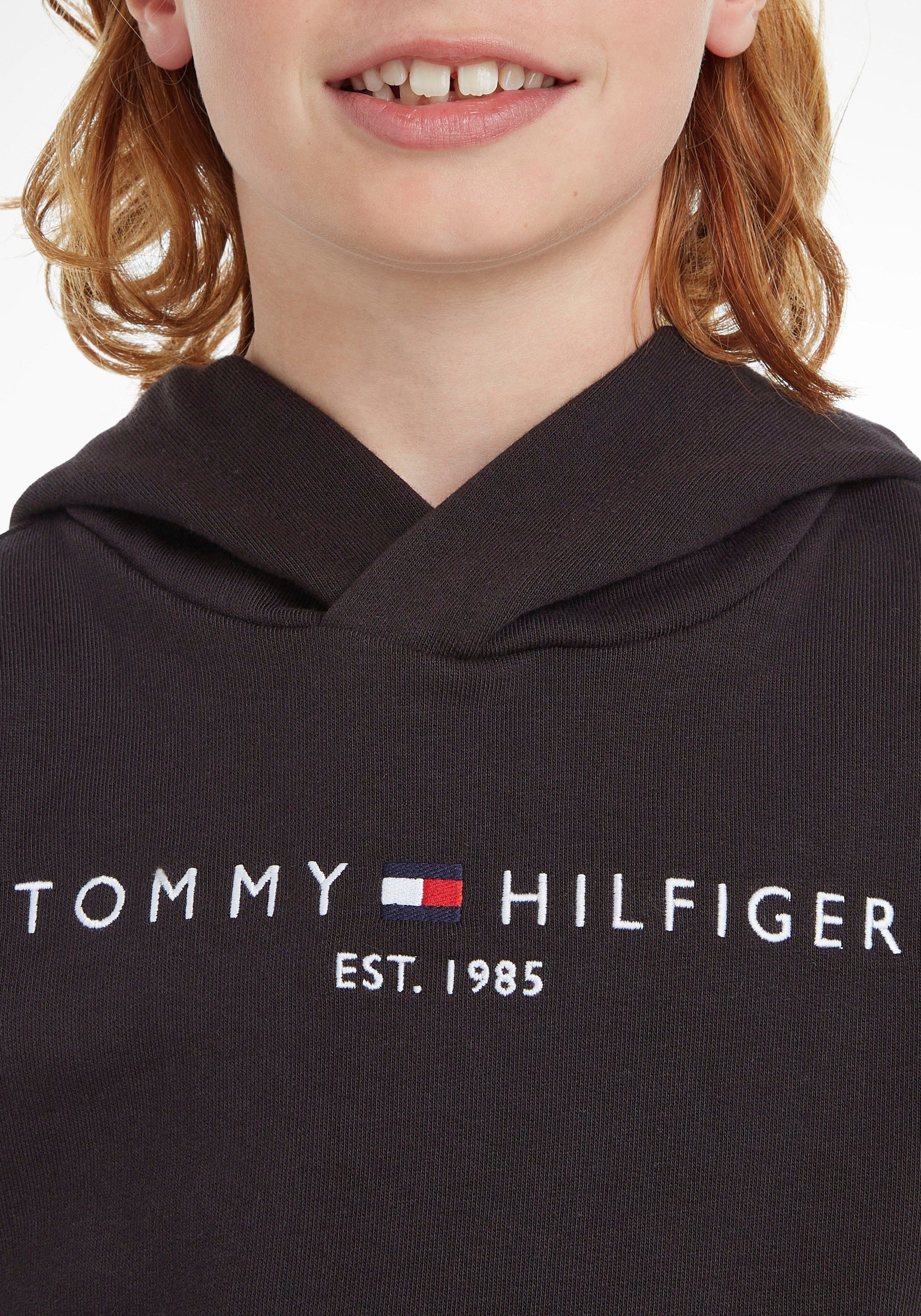 Tommy Hilfiger Kapuzensweatshirt ESSENTIAL HOODIE Mädchen Junior und Kinder Jungen Kids MiniMe,für