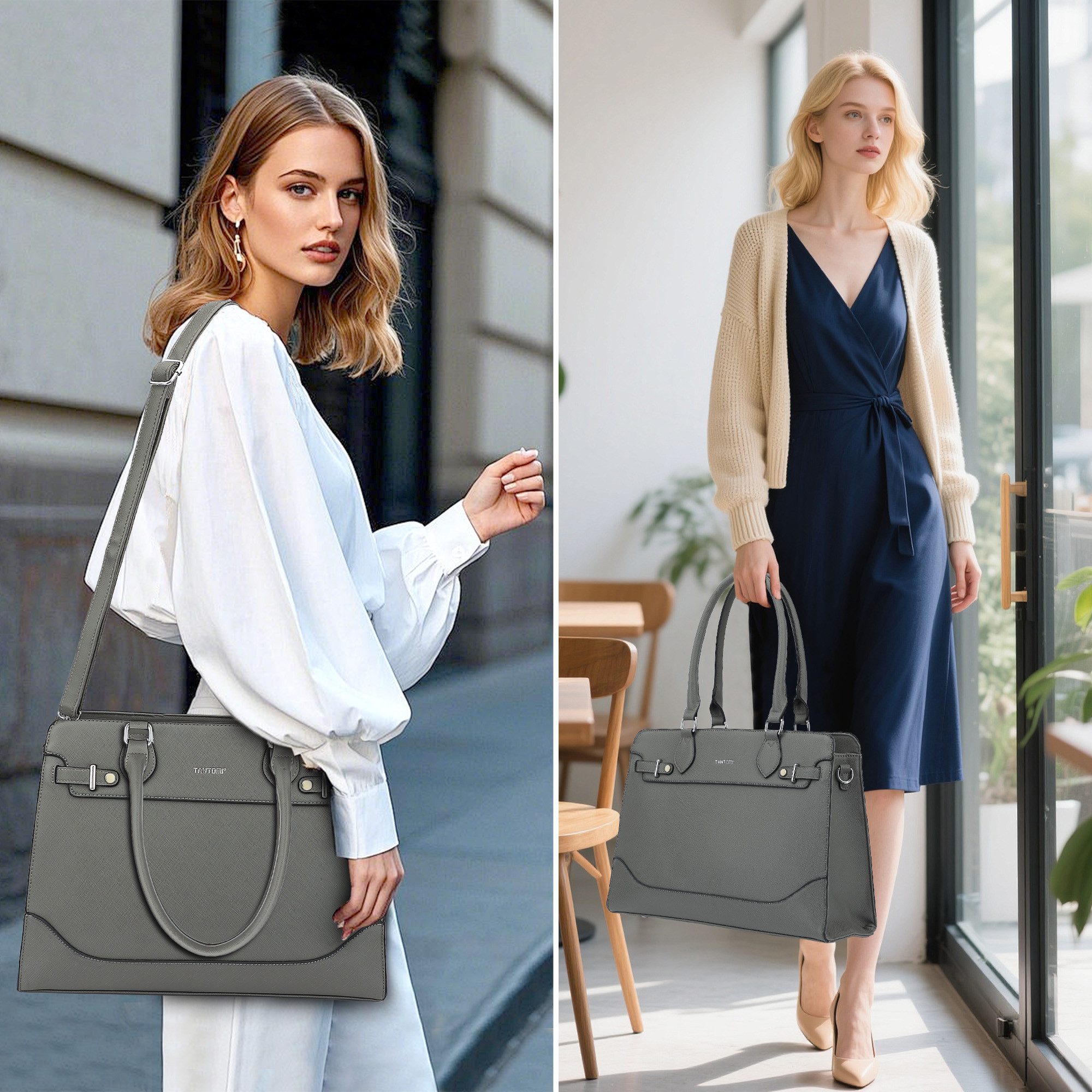 TAN.TOMI Aktentasche Damen Große Business Handtasche Schultertasche Arbeit günstig online kaufen
