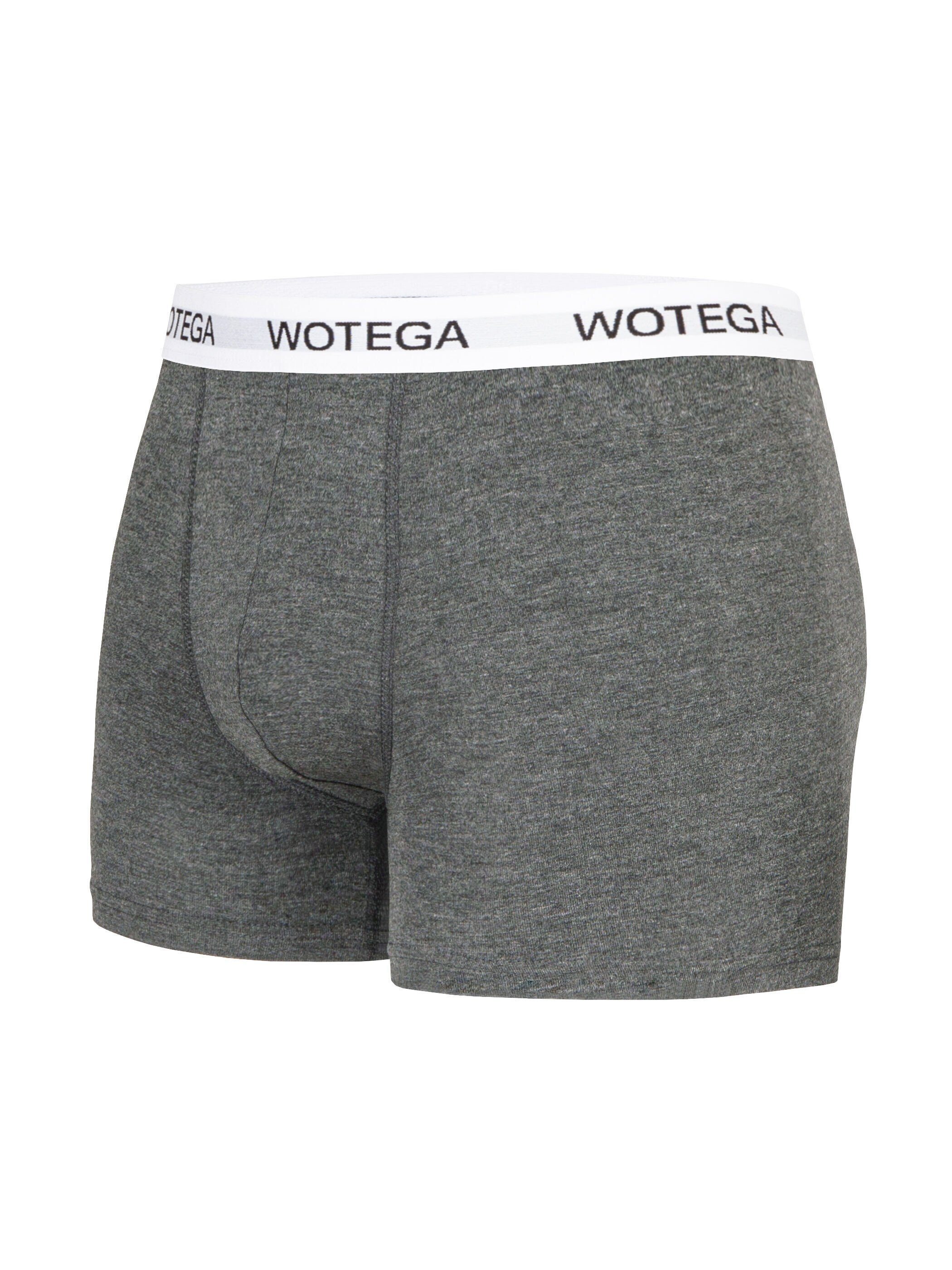 im WOTEGA Grau Unterhosen 6er (Phantom Boxershorts 194205) (Spar-Packung, Pack bequeme Joe Baumwoll 6er-Pack)