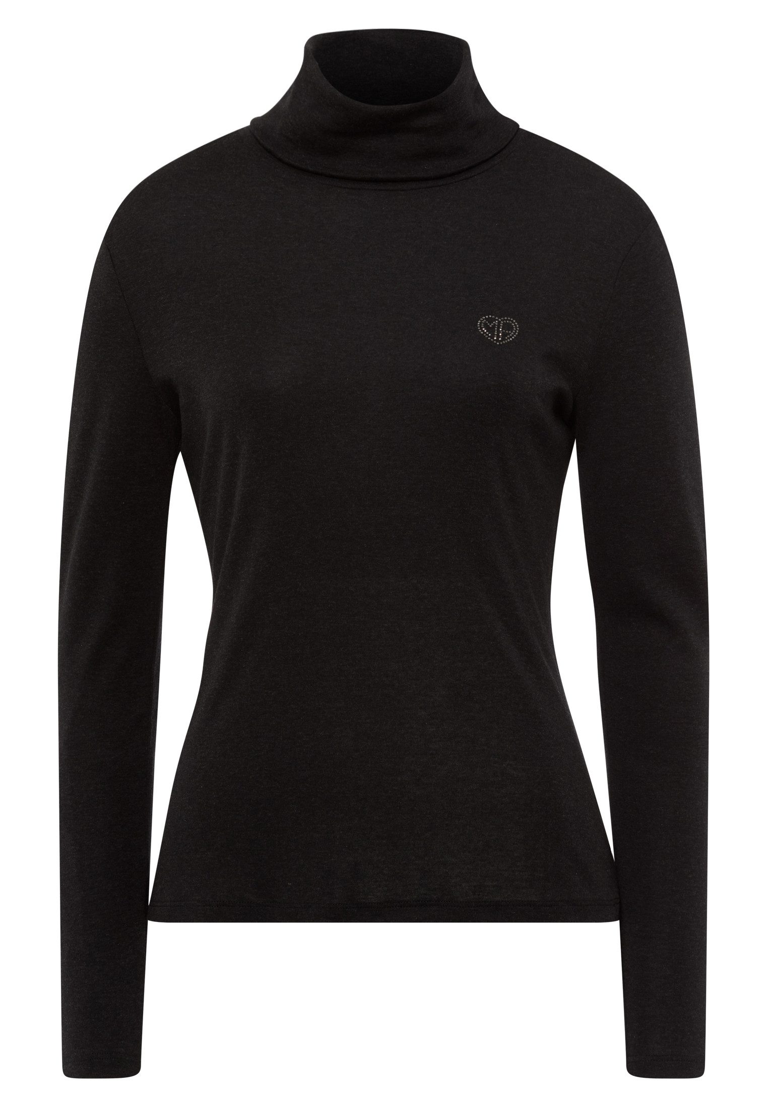 MARC AUREL Langarmshirt mit glitzer Herz