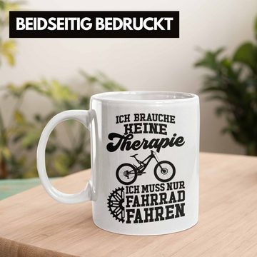 Trendation Tasse Trendation - Fahrrad Radfahrer Geschenk Rennrad Bike Geschenkideen Tasse Fahrradfahrer Kaffeetasse Therapie