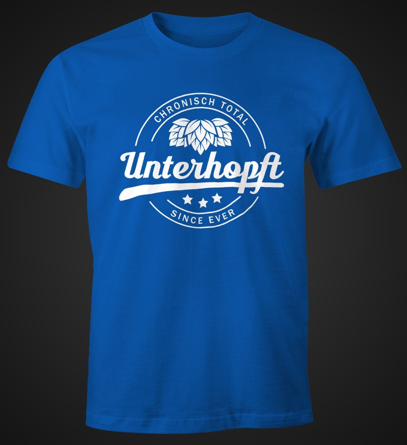 MoonWorks Print-Shirt Chronisch Unterhopft Total Herren günstig online kaufen