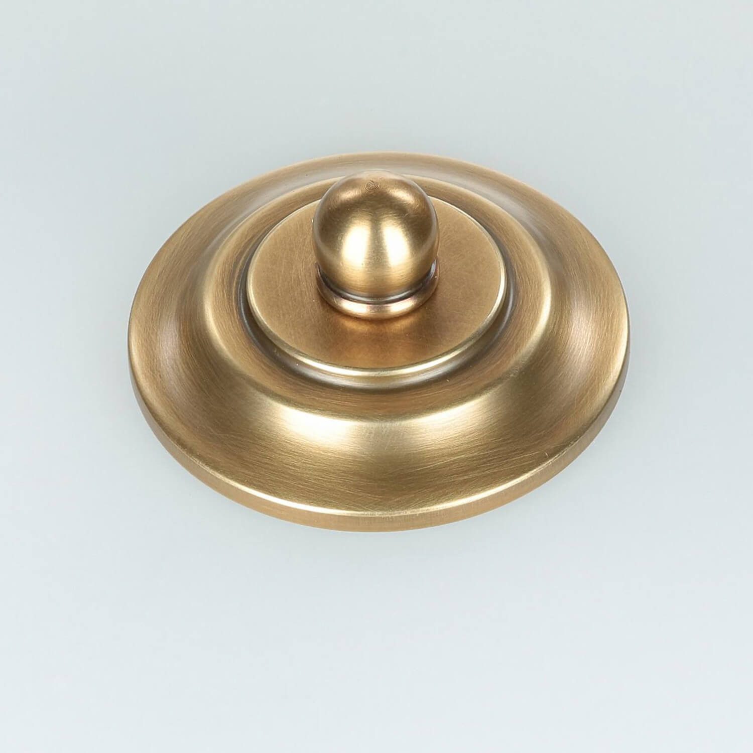 Licht-Erlebnisse Deckenleuchte ASPERO, ohne Leuchtmittel, Deckenlampe Esstisch Esszimmer Creme Messing E27 Glas Metall